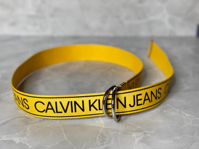 Yellow Printed Belt